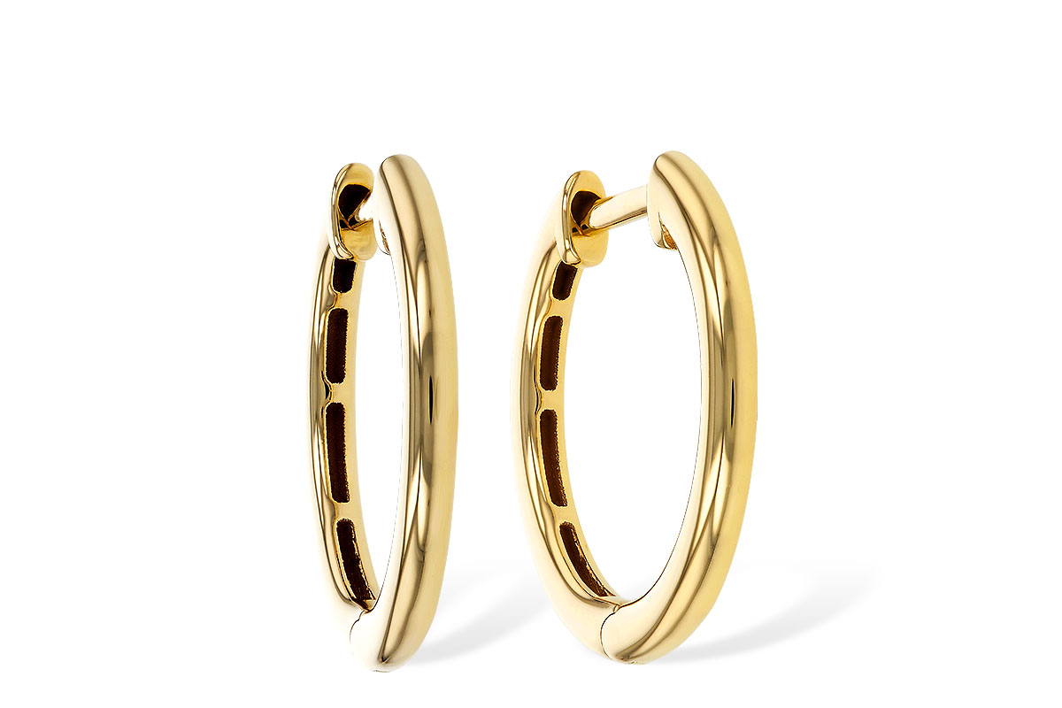 A293-62468: GOLD EARRINGS (16MM)