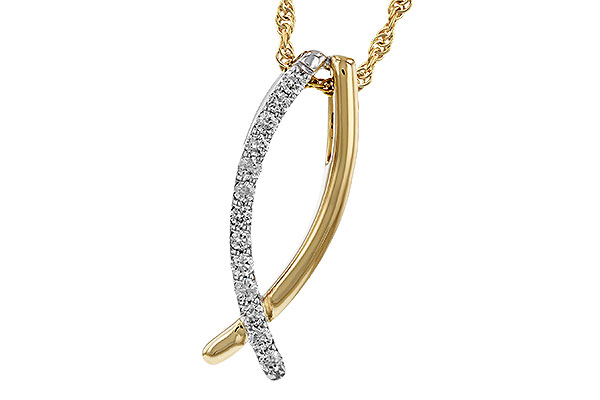 A293-62477: NECKLACE .25 TW