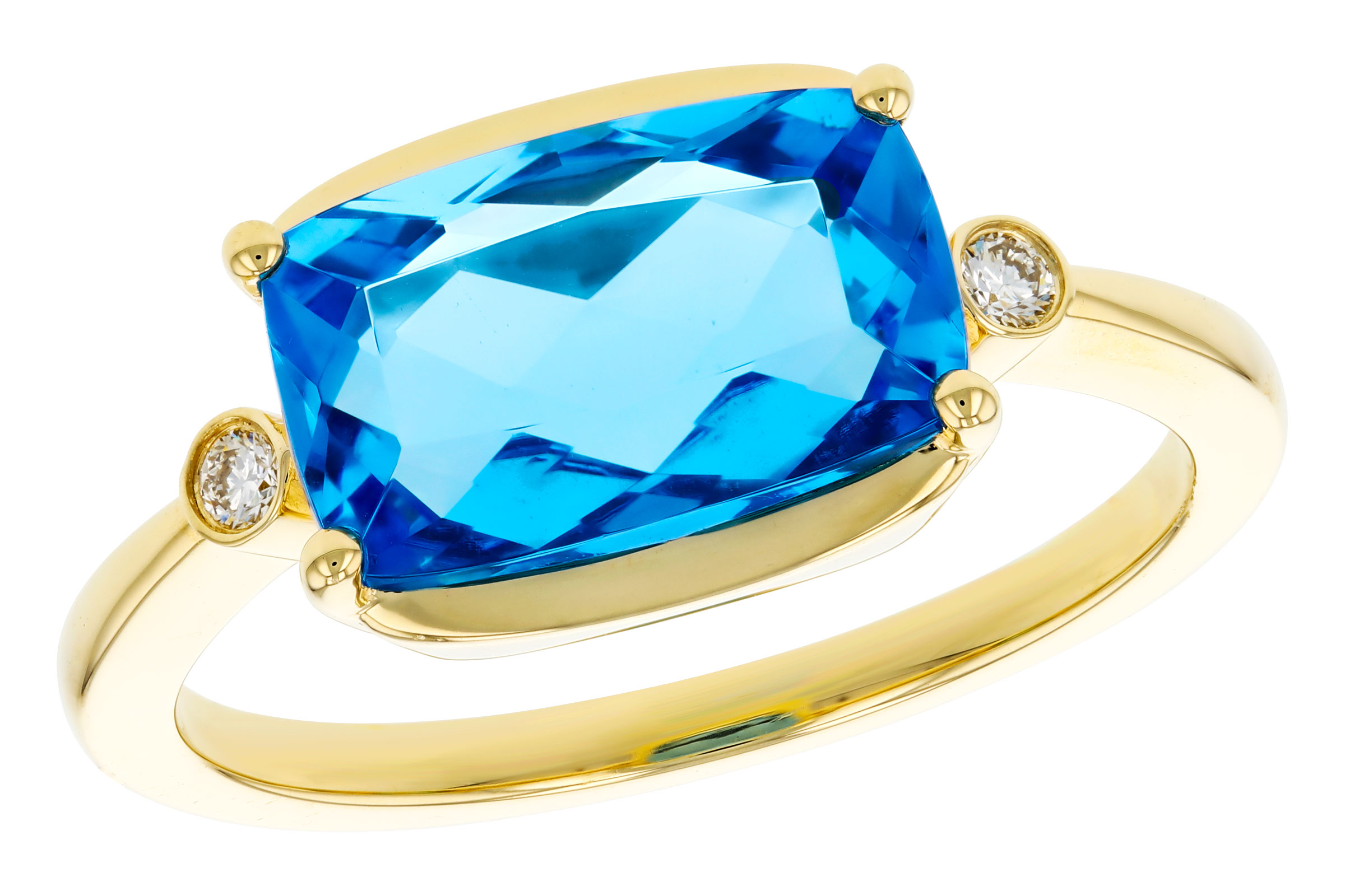 A294-47922: LDS RG 2.88 BLUE TOPAZ 2.92 TGW (11x7MM BT)