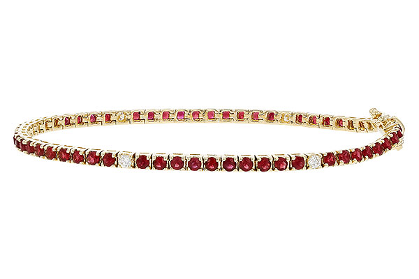 B293-56177: BRACELET 3.04 RUBY 3.29 TGW (7")