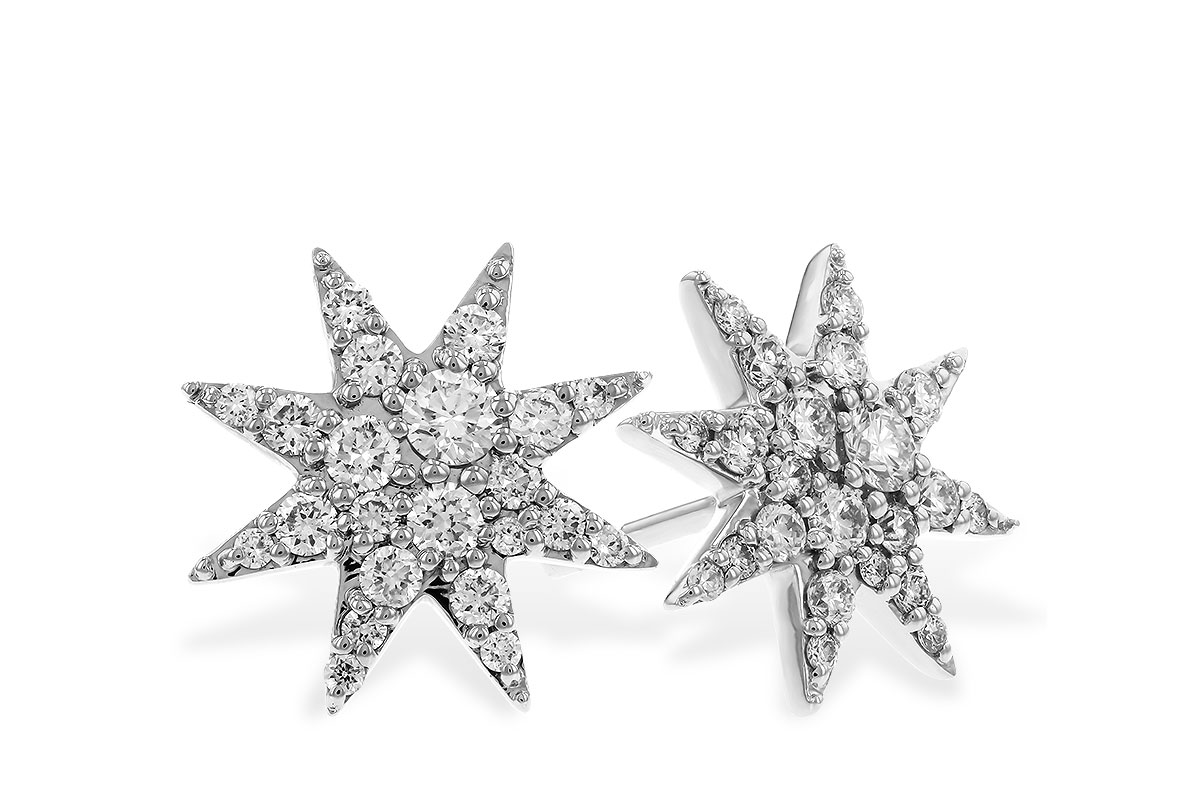 B293-61577: EARRINGS .50 TW