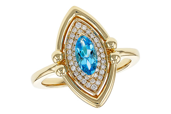 B293-63386: LDS RG .54 BLUE TOPAZ .70 TGW (8x4MM BT)