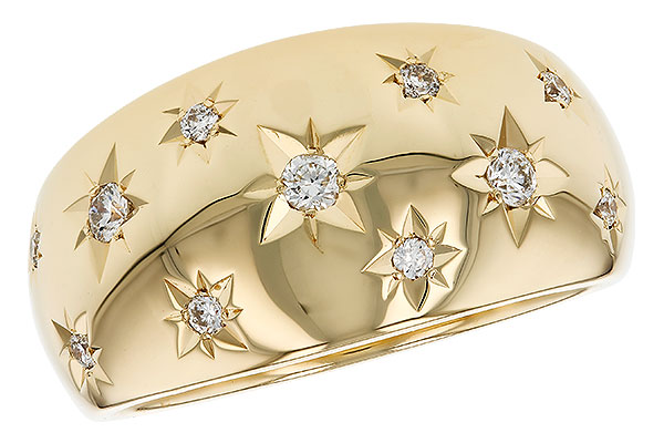 B294-46149: LDS DIA WEDDING RING .18 TW
