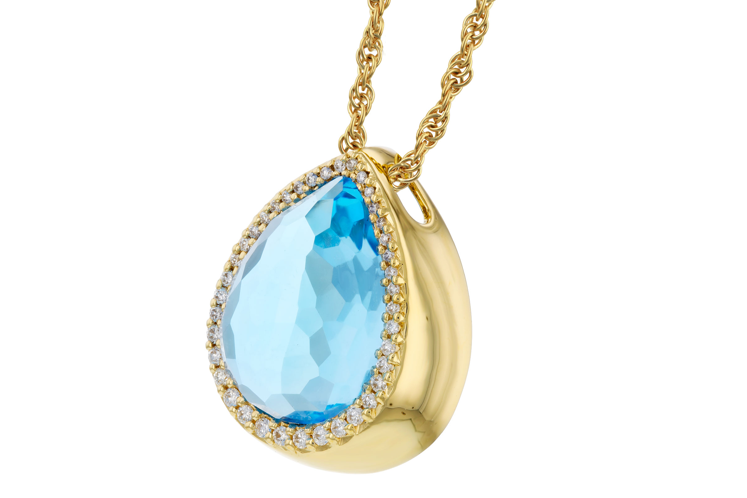 B294-47077: NECK 5.78 LONDON BLUE TOPAZ 5.92 TGW (14x10MM)