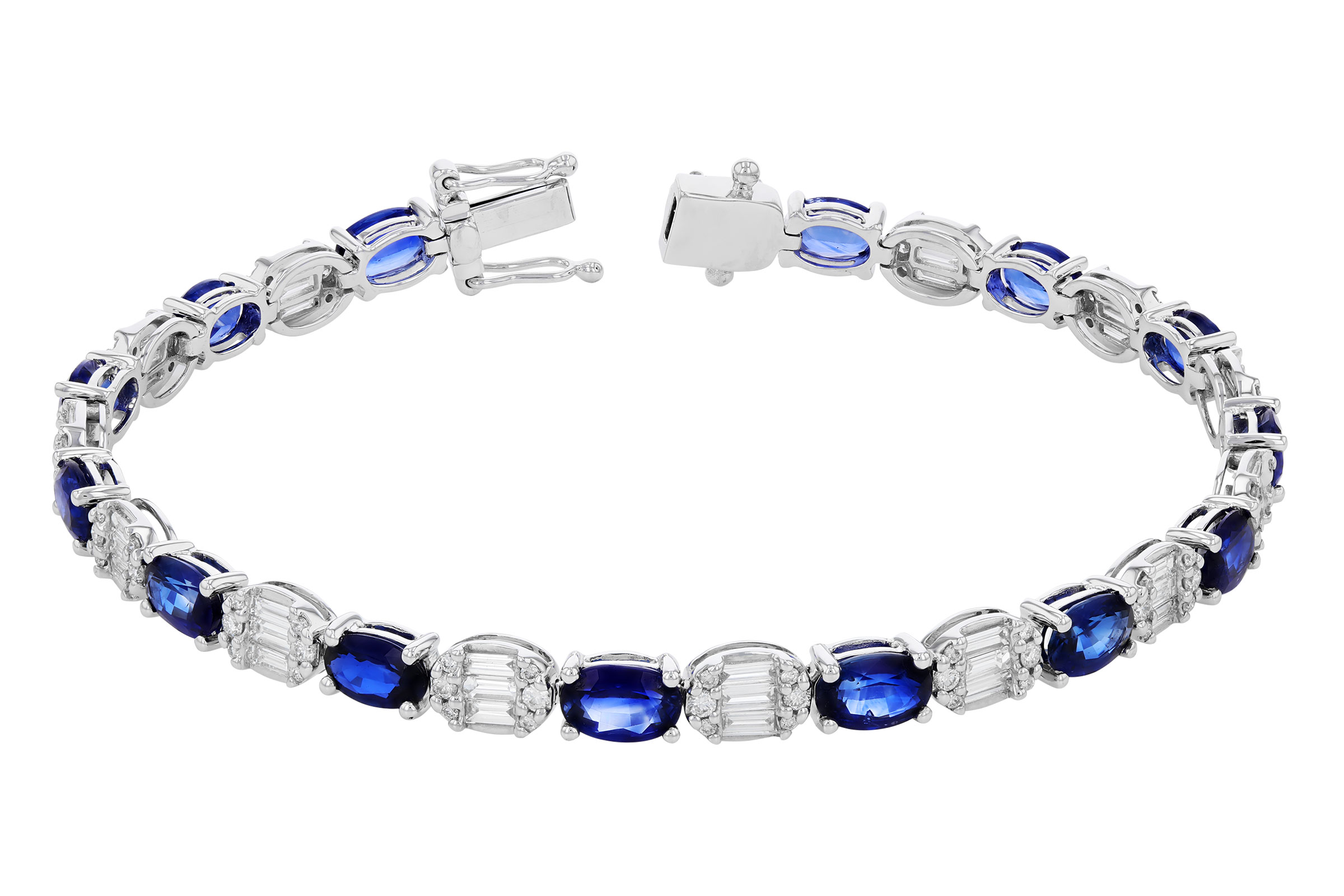 B294-47086: BRACELET 7.28 TW SAPPHIRE 8.98 TGW (7")