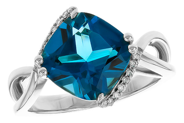 C293-61595: LDS RG 4.42 LONDON BLUE TOPAZ 4.50 TGW (10MM LBT)