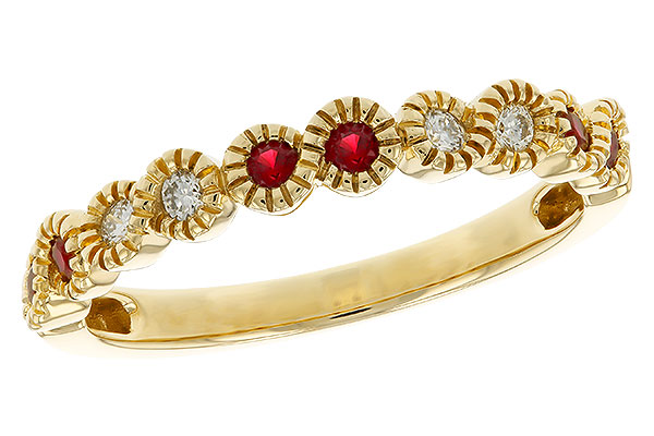 C293-61613: LDS WED RG .16 TW RUBY .25 TGW