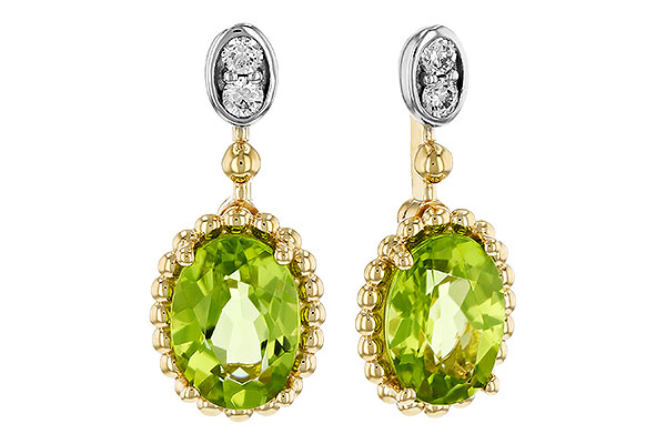 C293-62522: EARR 1.36 TW PERIDOT 1.42 TGW (7x5MM OV)