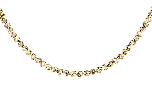 C293-62531: NECKLACE 2.25 TW FANCY CUT DIAS (17.25")