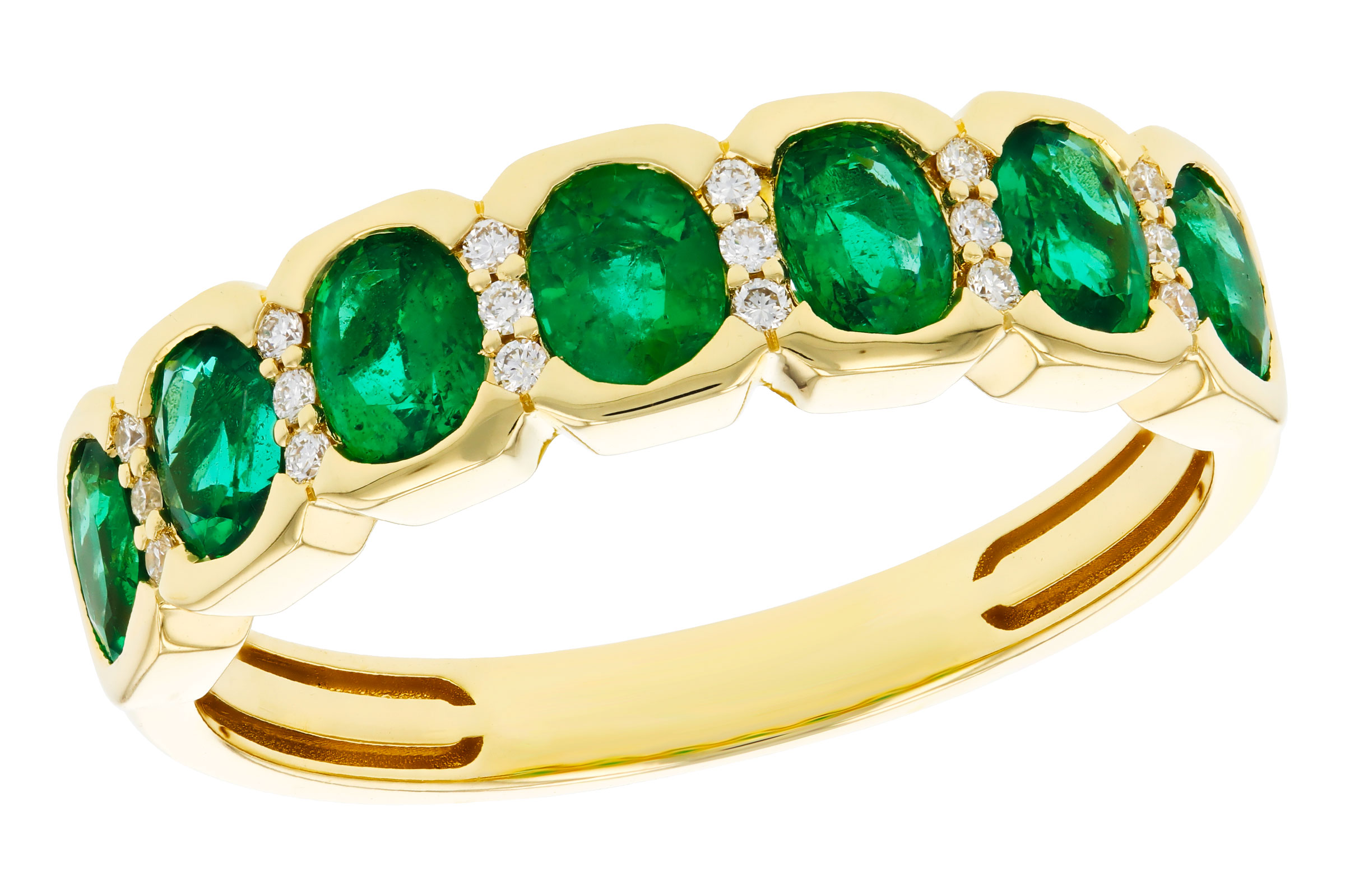 C294-47986: LDS WED RG 1.15 TW EMERALD 1.22 TGW
