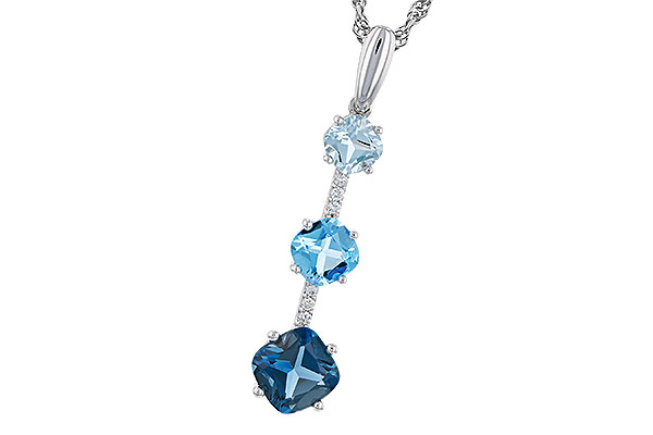 D293-56158: NECK 1.87 TW BLUE TOPAZ 1.90 TGW