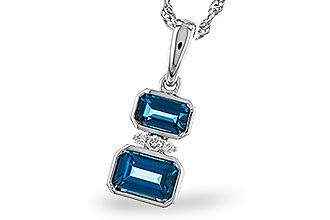 D293-57058: NECK .95 TW LONDON BLUE TOPAZ .98 TGW