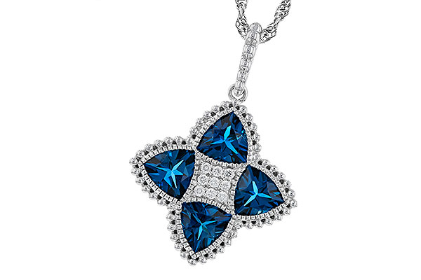 D293-59740: NECKLACE 2.79 LONDON BLUE TOPAZ 2.85 TGW