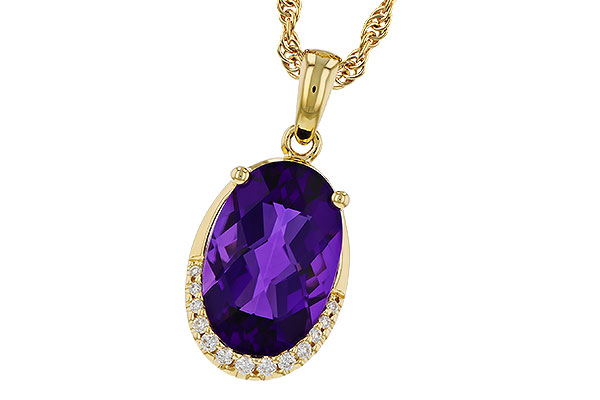 D293-63367: NECKLACE 2.70 AMETHYST 2.76 TGW (12x8MM OV)