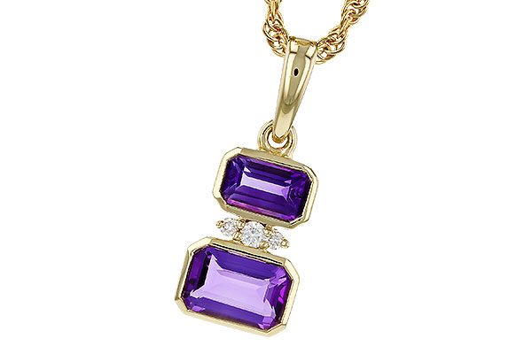 D293-63395: NECK .72 TW AMETHYST .75 TGW