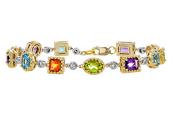 D293-63404: BRACELET 4.63 SEMI-PREC (AMY,BT,CIT,PER) 5.05 TGW