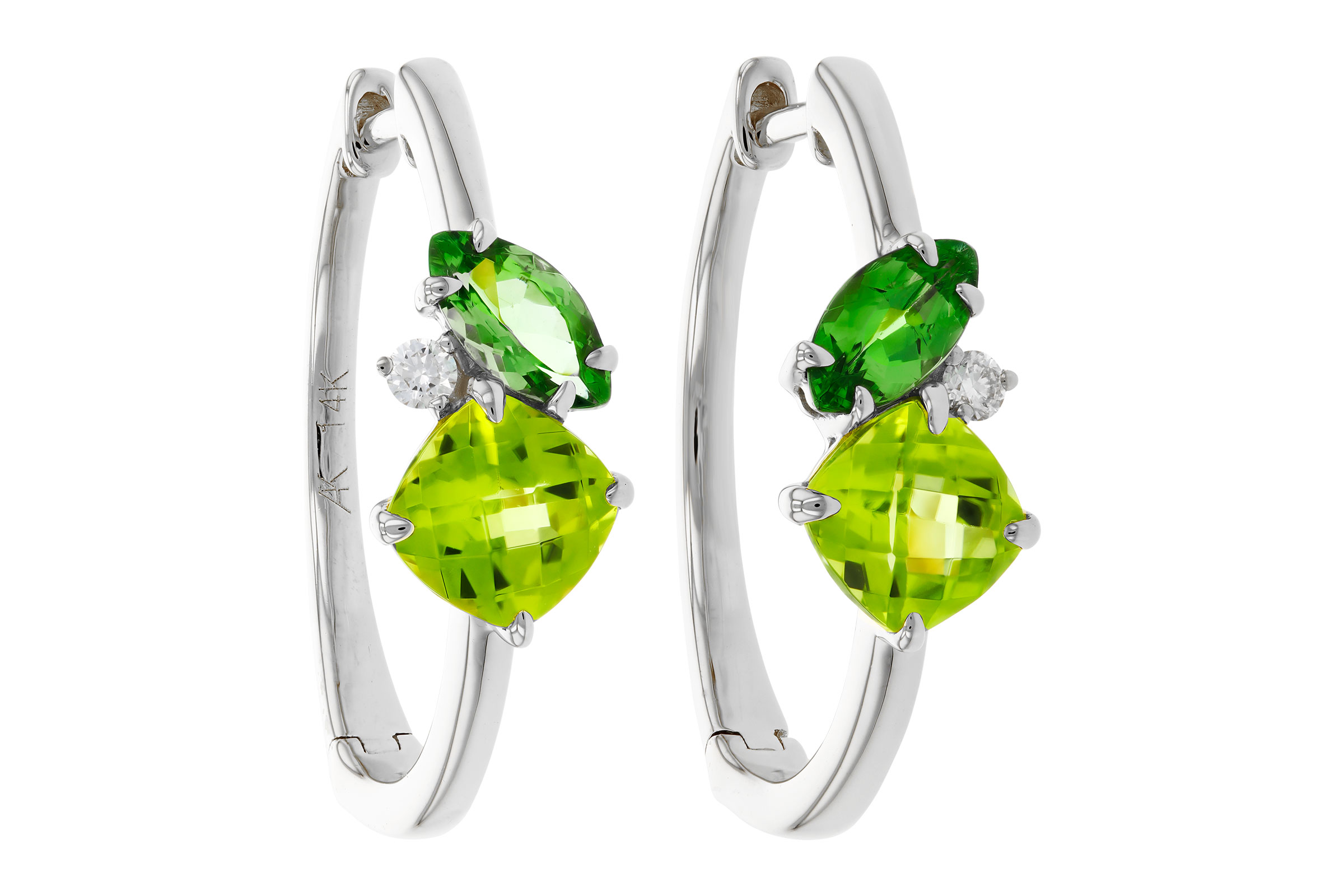 D294-47922: EARRINGS 1.69 TW SEMI-PREC (PER,TSAV) 1.73 TGW