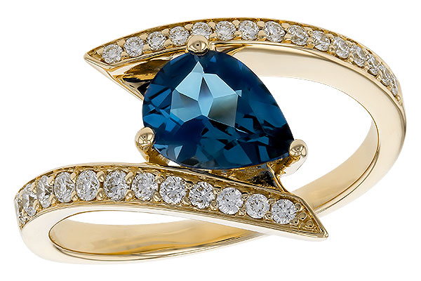 E293-56122: LDS RG 1.04 LONDON BLUE TOPAZ 1.28 TGW (8x6MM)