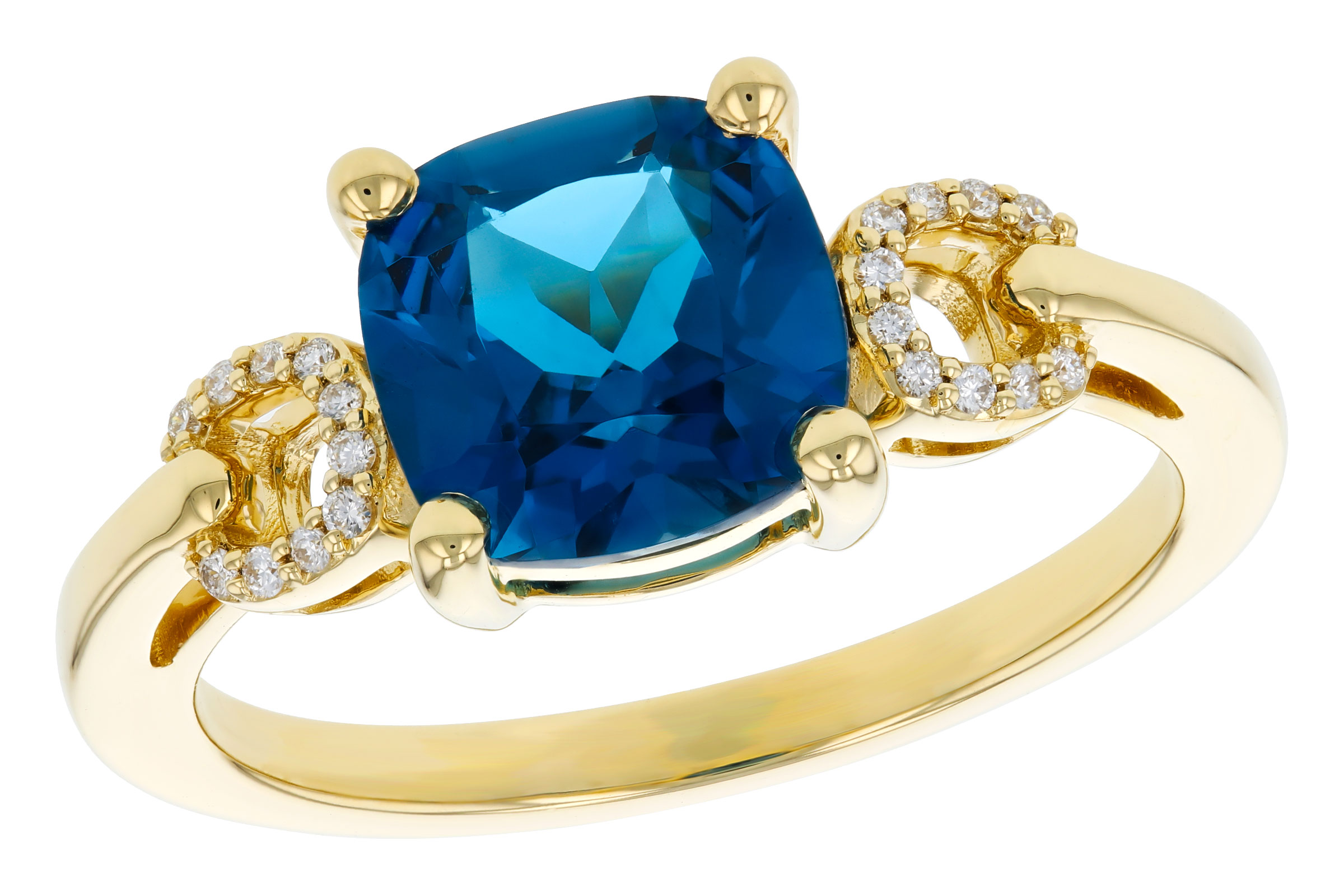 E294-47949: LDS RG 2.16 LONDON BLUE TOPAZ 2.21 TGW (8MM LBT)