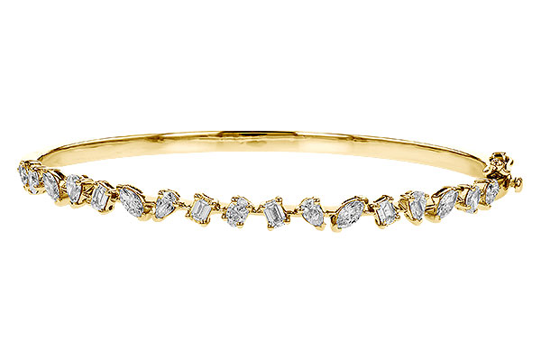F292-71622: BANGLE 1.70 TW FANCY CUT DIAS