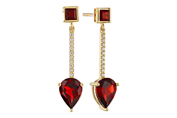 F293-57013: EARRINGS 2.70 TW GARNET 2.77 TGW