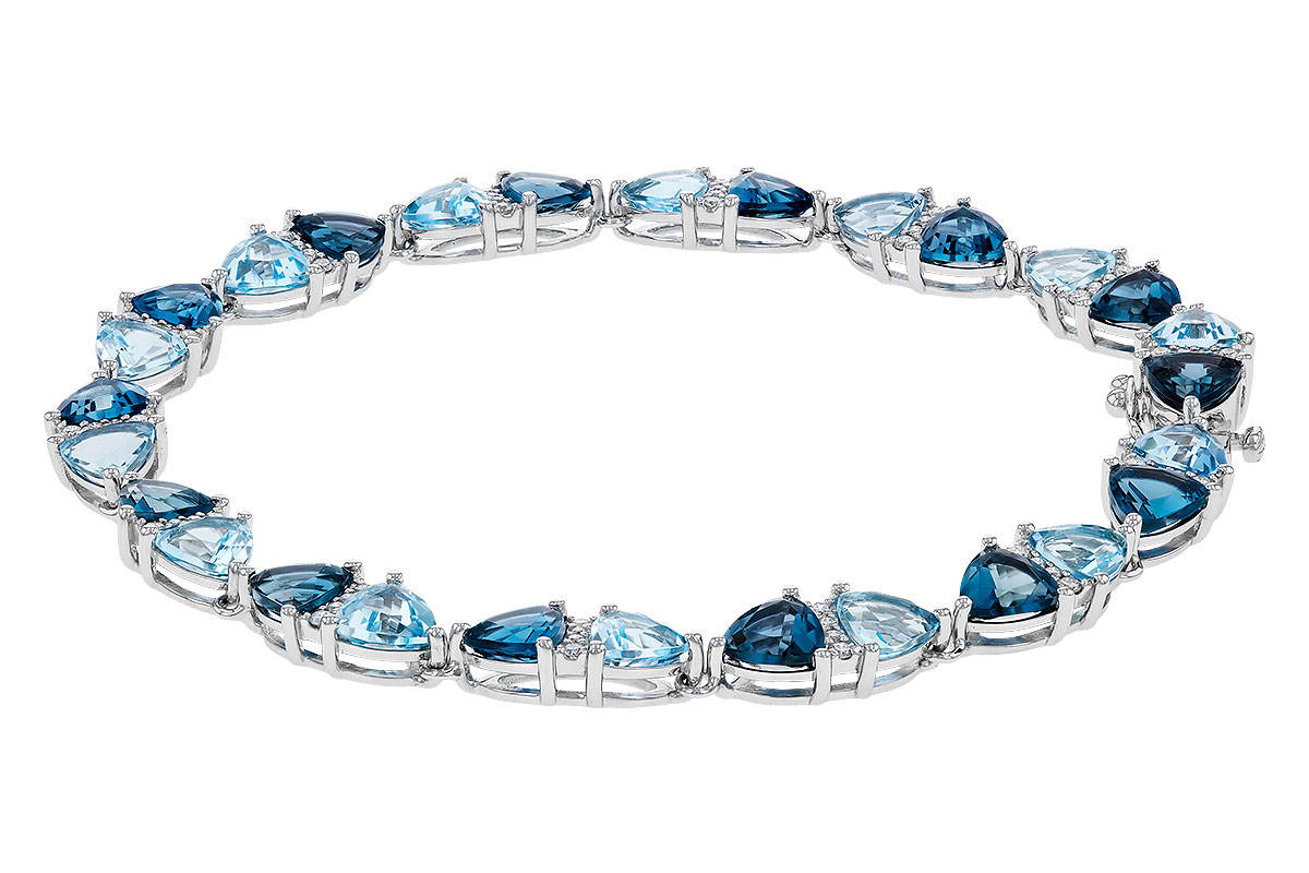F293-57058: BRACELET 12.20 BLUE TOPAZ 12.50 TGW (7")