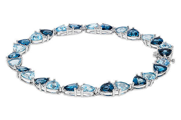 F293-57058: BRACELET 12.20 BLUE TOPAZ 12.50 TGW (7")