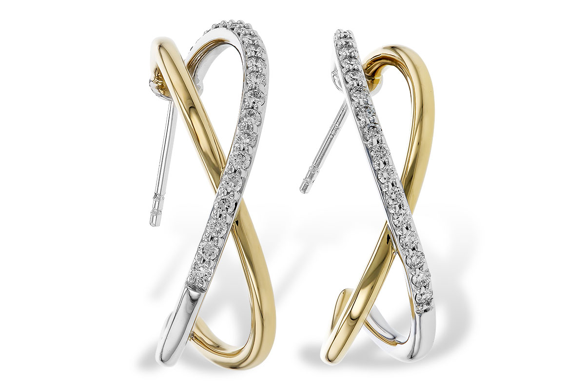 F293-57076: EARRINGS .50 TW
