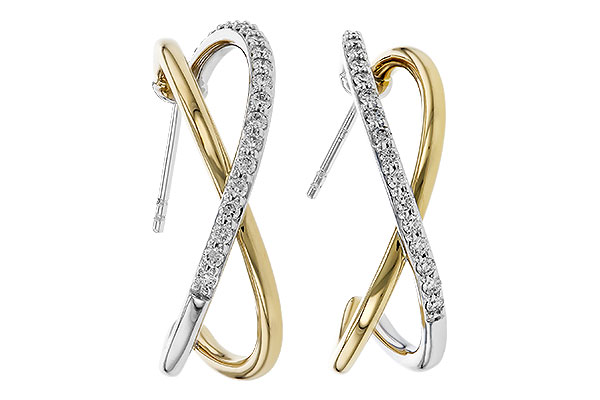 F293-57076: EARRINGS .50 TW