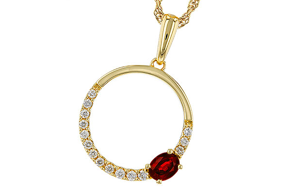 F293-57922: NECKLACE .26 RUBY .41 TGW