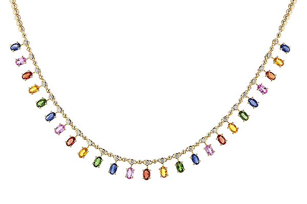 F293-58840: NECK 6.75 MULTI-COLOR SAPP 7.21 TGW (17.25")