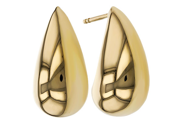 F293-60676: GOLD EARRINGS (20MM)