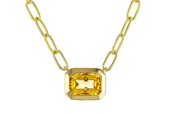 F293-60704: NECKLACE .86 CITRINE (18")