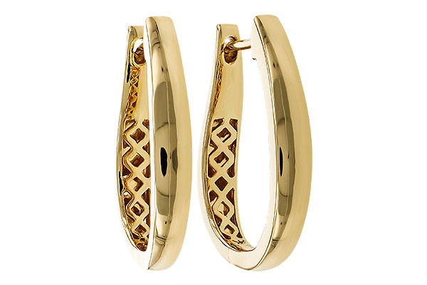 F293-60713: GOLD EARRINGS (22MM)
