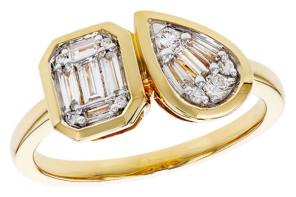 F293-62522: LDS DIA RG .17 TW BAGUETTE .25 TW