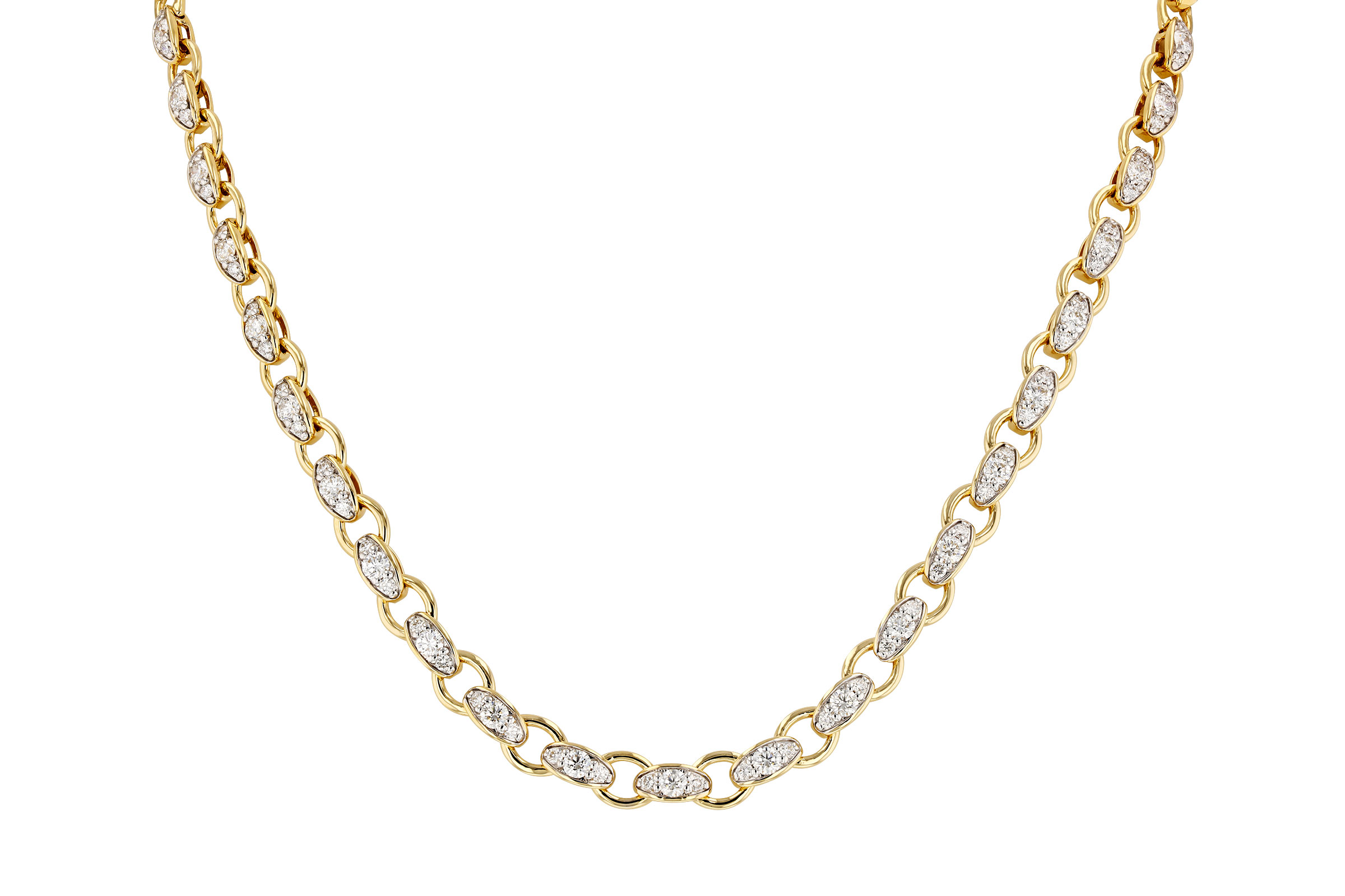 F294-47922: NECKLACE 3.18 TW (17.25")
