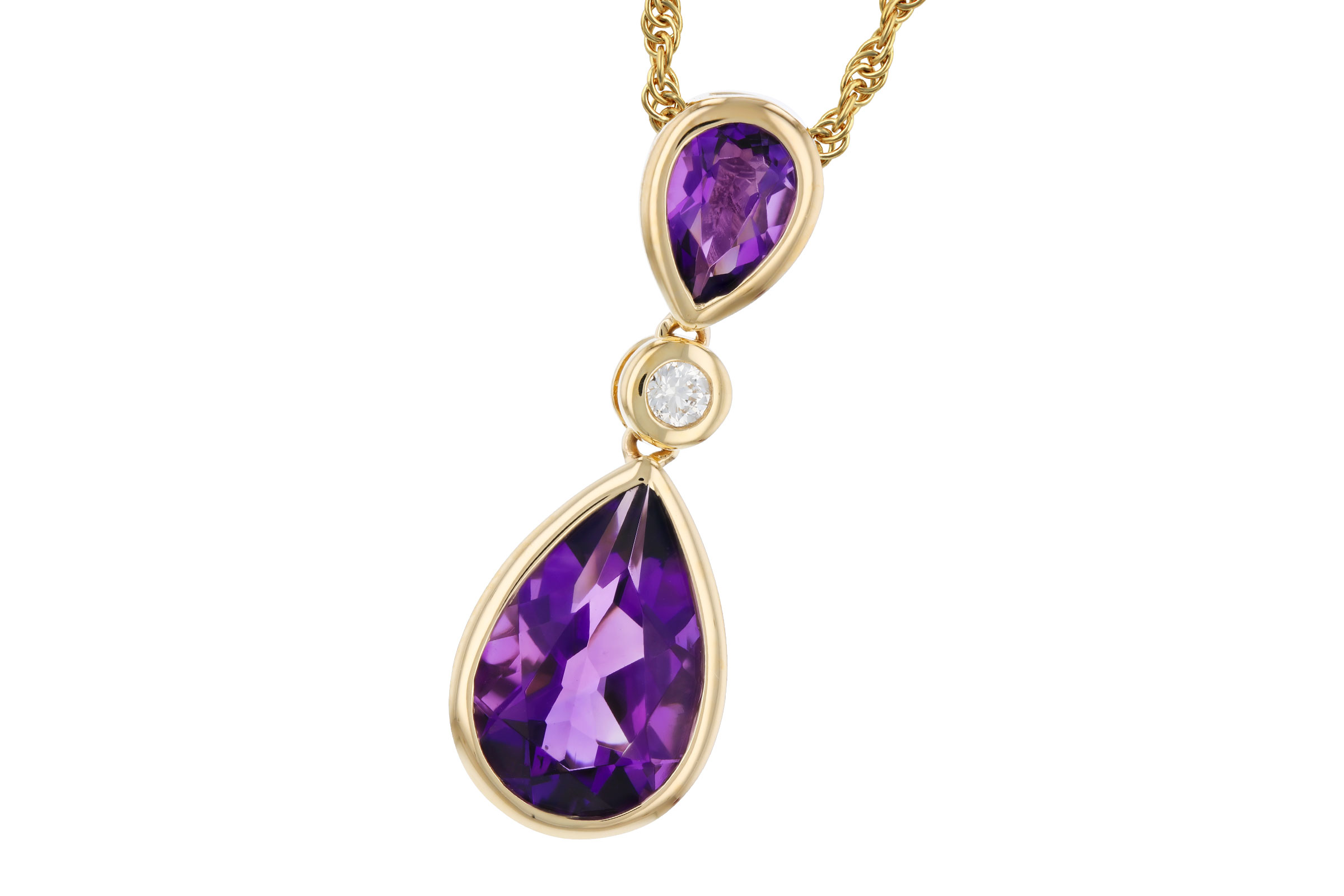 F294-48822: NECKLACE 1.92 TW AMETHYST 1.96 TGW