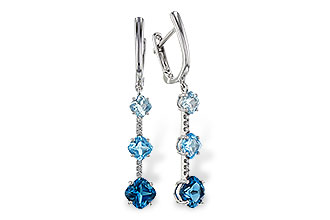 G293-56158: EARRINGS 2.41 TW BLUE TOPAZ 2.45 TGW