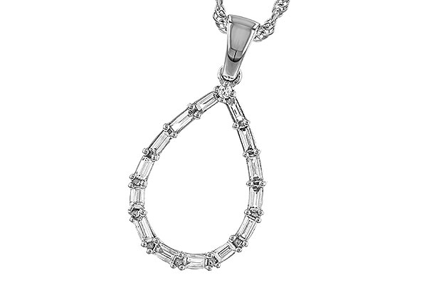 G293-60658: NECKLACE .27 BAG .28 TW