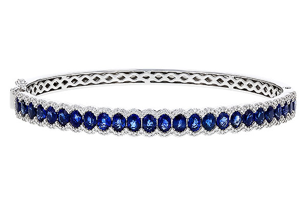 G293-62467: BANGLE 5.09 TW SAPPHIRE 5.65 TGW