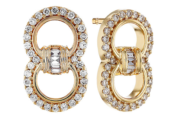 G294-46094: EARRINGS .05 TW BAGS .28 TW