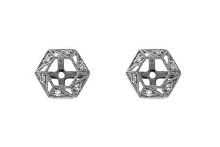 H019-08831: EARRING JACKETS .08 TW (FOR 0.50-1.00 CT TW STUDS)