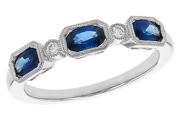 H293-57049: LDS WED RG .72 SAPPHIRE .77 TGW (4x3MM SAPP)