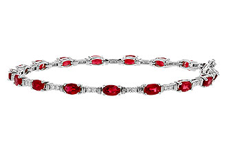 H293-57085: BRACELET 4.65 RUBY 4.97 TGW (7")