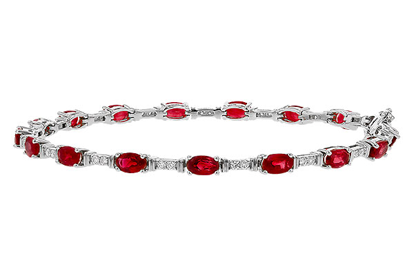 H293-57085: BRACELET 4.65 RUBY 4.97 TGW (7")