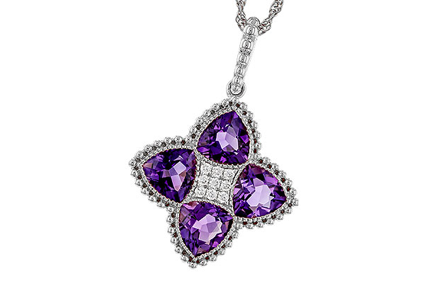 H293-59731: NECKLACE 2.22 AMETHYST 2.28 TGW