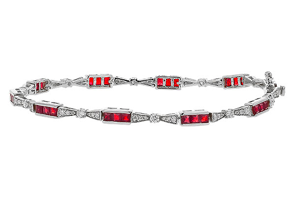 H293-60676: BRACELET 2.05 RUBY 2.70 TGW (7")