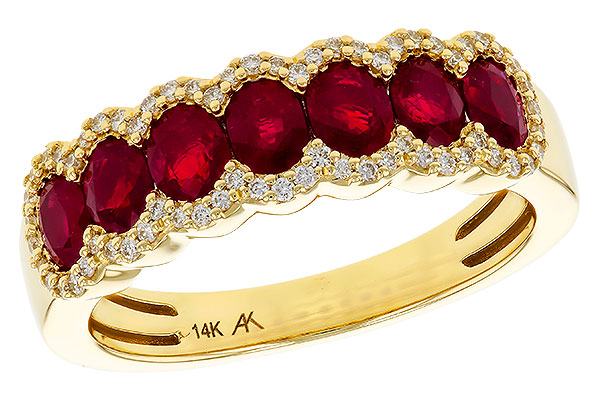 H293-62467: LDS WED RG 1.40 TW RUBY 1.57 TGW