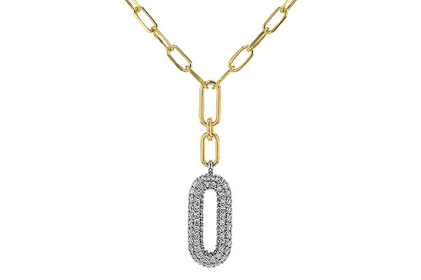 H293-62485: NECKLACE .96 TW (18")