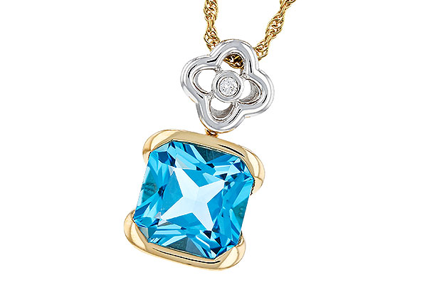 H294-46122: NECKLACE 3.50 BLUE TOPAZ 3.52 TGW (9MM BT)